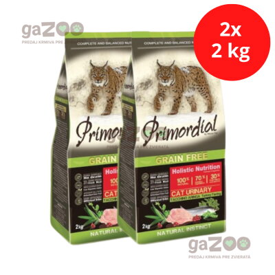 PRIMORDIAL Cat Urinary Turkey & Herring 2x2kg