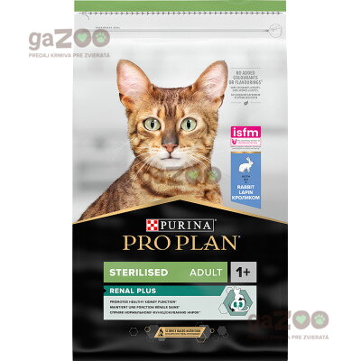 PURINA PRO PLAN Cat adult Sterilised Renal PLUS králik 10kg
