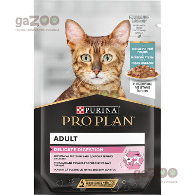 PURINA PRO PLAN Cat Adult Delicate Morské ryby kapsička 26x85g