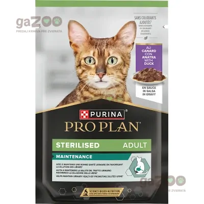 PURINA PRO PLAN Cat Sterilized MAINTENANCE kačica v šťave 26x85g