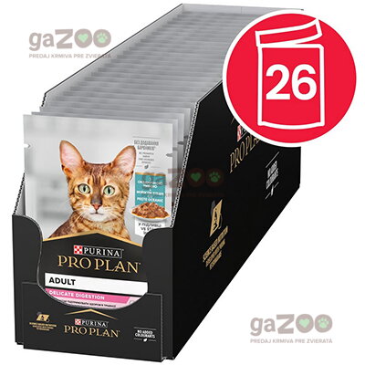 PURINA PRO PLAN Cat Adult Delicate Morské ryby kapsička 26x85g