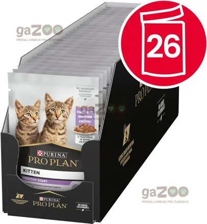 PURINA PRO PLAN cat KITTEN HEALTHY START morka v šťave 26x85g