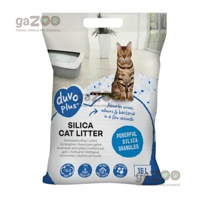 DUVO+ Podstielka pre mačky silikátová Premium 16L