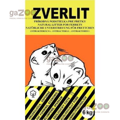 ZVERLIT hnedý podstielka pre fretky 6kg