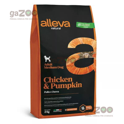 ALLEVA NATURAL dog Adult medium Chicken & Pumpkin 2kg