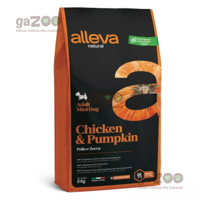 ALLEVA NATURAL dog Adult mini Chicken & Pumpkin 2kg