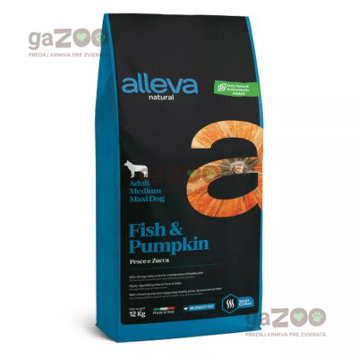 ALLEVA NATURAL dog Adult medium & maxi Fish & Pumpkin 12kg