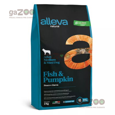 ALLEVA NATURAL dog Adult medium & maxi Fish & Pumpkin 2kg