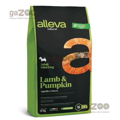 ALLEVA NATURAL dog Adult mini Lamb & Pumpkin 12kg