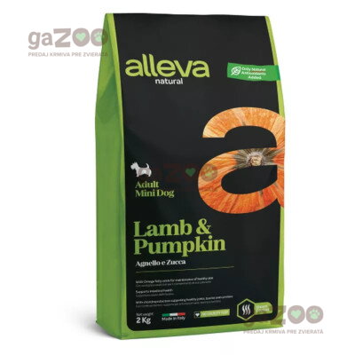 ALLEVA NATURAL dog Adult mini Lamb & Pumpkin 2kg