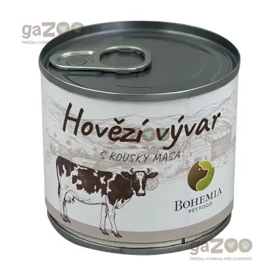 BOHEMIA Hovädzí vývar s kúskami mäsa 140ml
