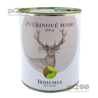 BOHEMIA Zverinové mäso vo vlastnej šťave 800g