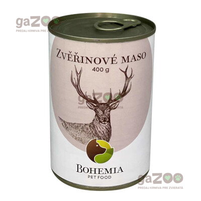 BOHEMIA Zverinové mäso vo vlastnej šťave 400g