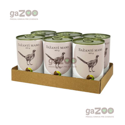 BOHEMIA Bažantie mäso vo vlastnej šťave 6x400g