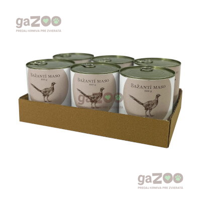 BOHEMIA Bažantie mäso vo vlastnej šťave 6x800g