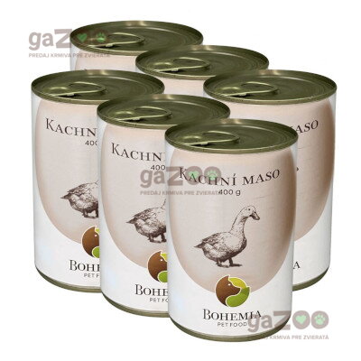 BOHEMIA Kačacie mäso vo vlastnej šťave 6x400g