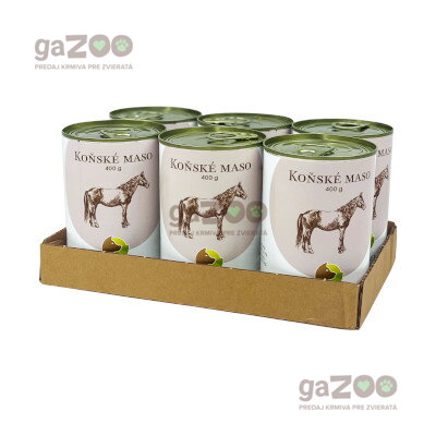 BOHEMIA Konské mäso vo vlastnej šťave 6x400g