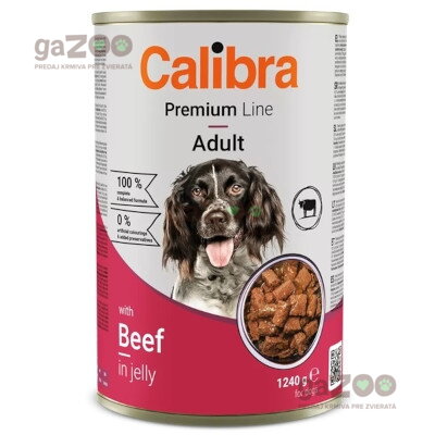 CALIBRA Dog Premium konzerva Beef 1240g