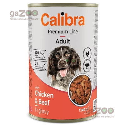 CALIBRA Dog Premium konzerva Chicken & Beef 1240g