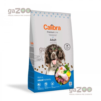  VÝPREDAJ  CALIBRA Dog Premium Line Adult 3kg EXP 18.11.24
