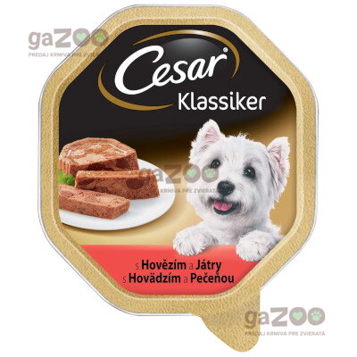 CESAR vanička s hovädzím a pečeňou 150g