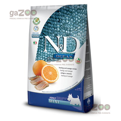 N&D dog Ocean Adult Mini Herring and Orange 2,5kg