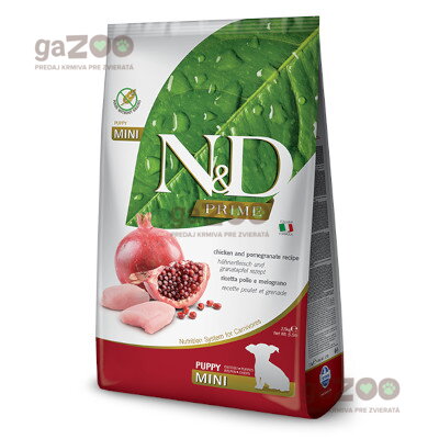 N&D dog PRIME (GF) Puppy Mini & Medium Chicken & Pomegranate 7kg