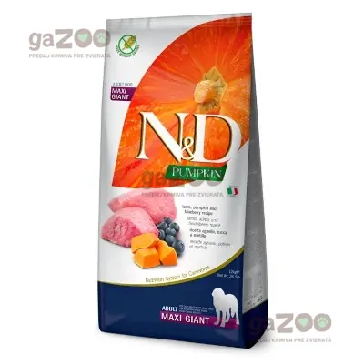 N&D dog PUMPKIN (GF) Adult giant maxi, lamb & blueberry 12kg