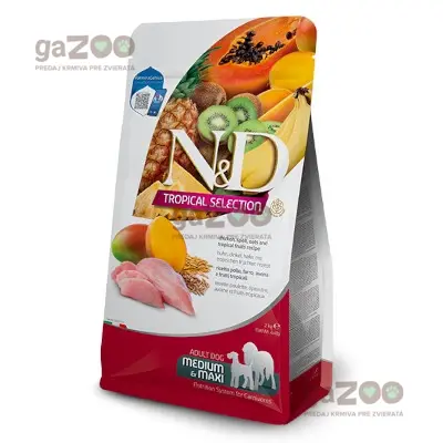 N&D dog TROPICAL SELECTION (AG) adult medium & maxi, chicken 2kg