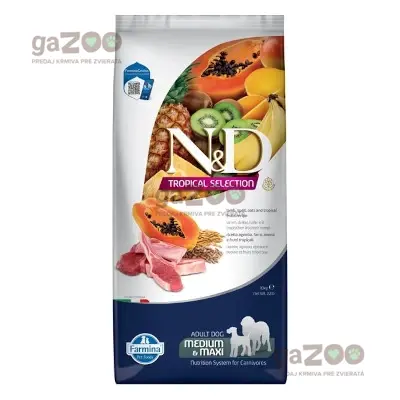 N&D dog TROPICAL SELECTION (AG) adult medium & maxi, lamb 10kg