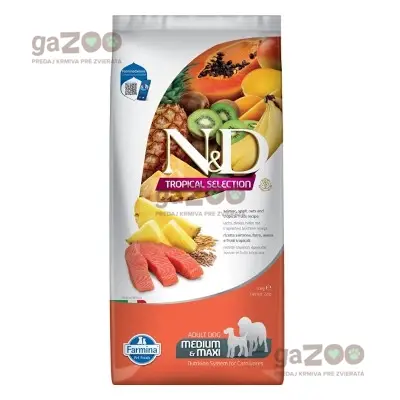 N&D dog TROPICAL SELECTION (AG) adult medium & maxi, salmon 10kg