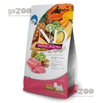 N&D dog TROPICAL SELECTION (AG) adult mini, pork 1,5kg