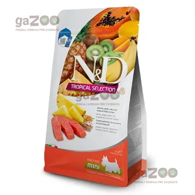N&D dog TROPICAL SELECTION (AG) adult mini, salmon 1,5kg