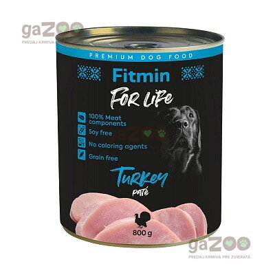 FITMIN dog For Life Turkey 800g