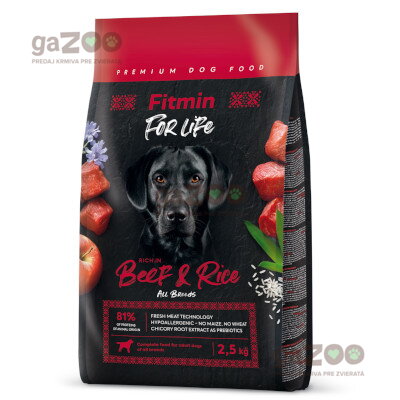 FITMIN dog For Life Beef & Rice 2,5kg