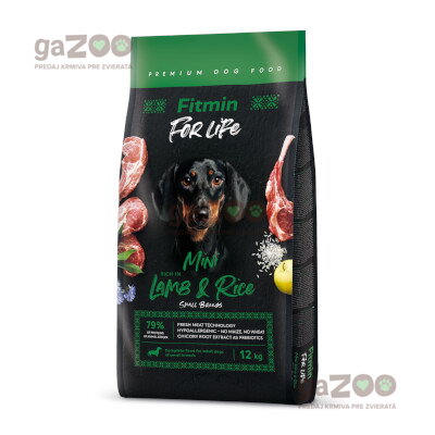 FITMIN dog For Life Adult mini Lamb & Rice 12+2kg