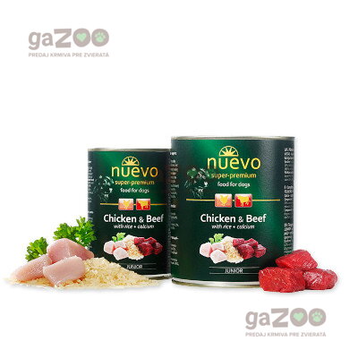 NUEVO dog Junior Chicken & Beef 400g