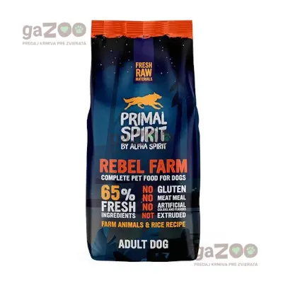 PRIMAL SPIRIT dog 65% Rebel Farm 12kg
