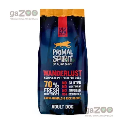 PRIMAL SPIRIT dog 70% Wanderlust 12kg