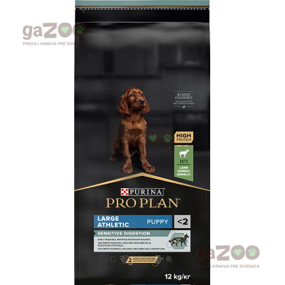 PRO PLAN Large Puppy Athletic Sensitive Digestion Jahňacie 12kg