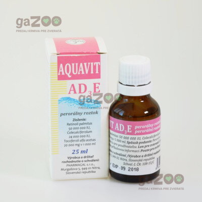AQUAVIT AD3E perorálny roztok 25ml