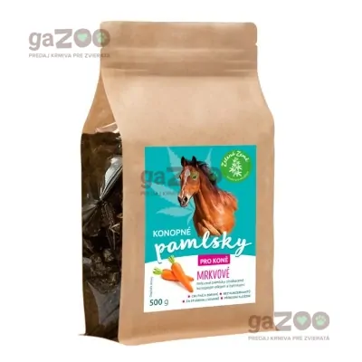 ZELENA ZEME Konopné pamlsky mrkvové 500g