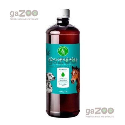 Konopný olej pre zvieratá 1000ml