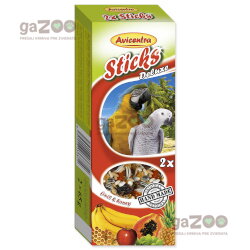 AVICENTRA Tyčinky pre veľké papagáje ovocné 2ks