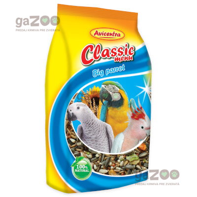 AVICENTRA Classic pre veľké papagáje 1kg