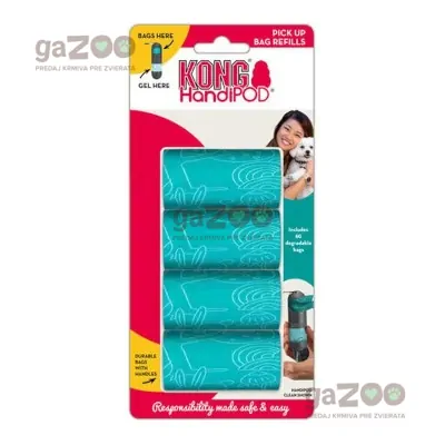 KONG HandiPOD Pick up bag refills vrecká na exkrementy 4ks / 10 sáčkov KONG HandiPOD Pick up bag refills vrecká na exkrementy 4ks / 10 sáčkov