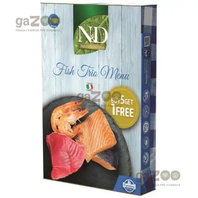 N&D cat NATURAL Fish Trio Menu 6x70g N&D cat NATURAL Fish Trio Menu 6x70g