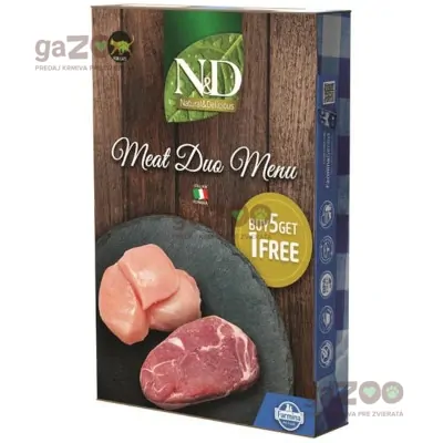 N&D cat NATURAL Meat Duo Menu 6x70g N&D cat NATURAL Meat Duo Menu 6x70g