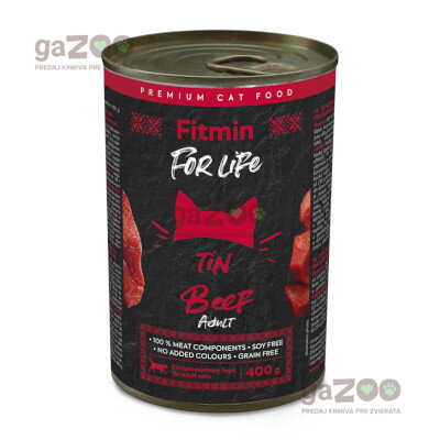 FITMIN cat For Life Adult Beef & Poultry in gravy 400g FITMIN cat For Life Adult Beef & Poultry in gravy 400g