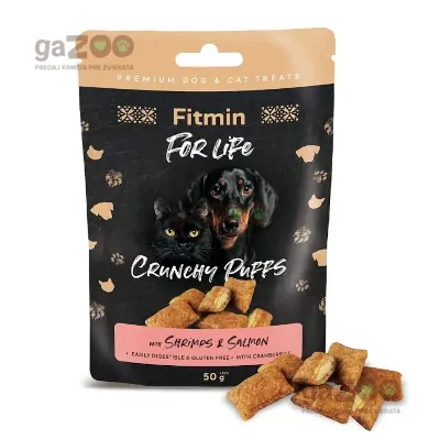 FITMIN For Life Cat biscuits with salmon & chicken 50g FITMIN For Life Cat biscuits with salmon & chicken 50g